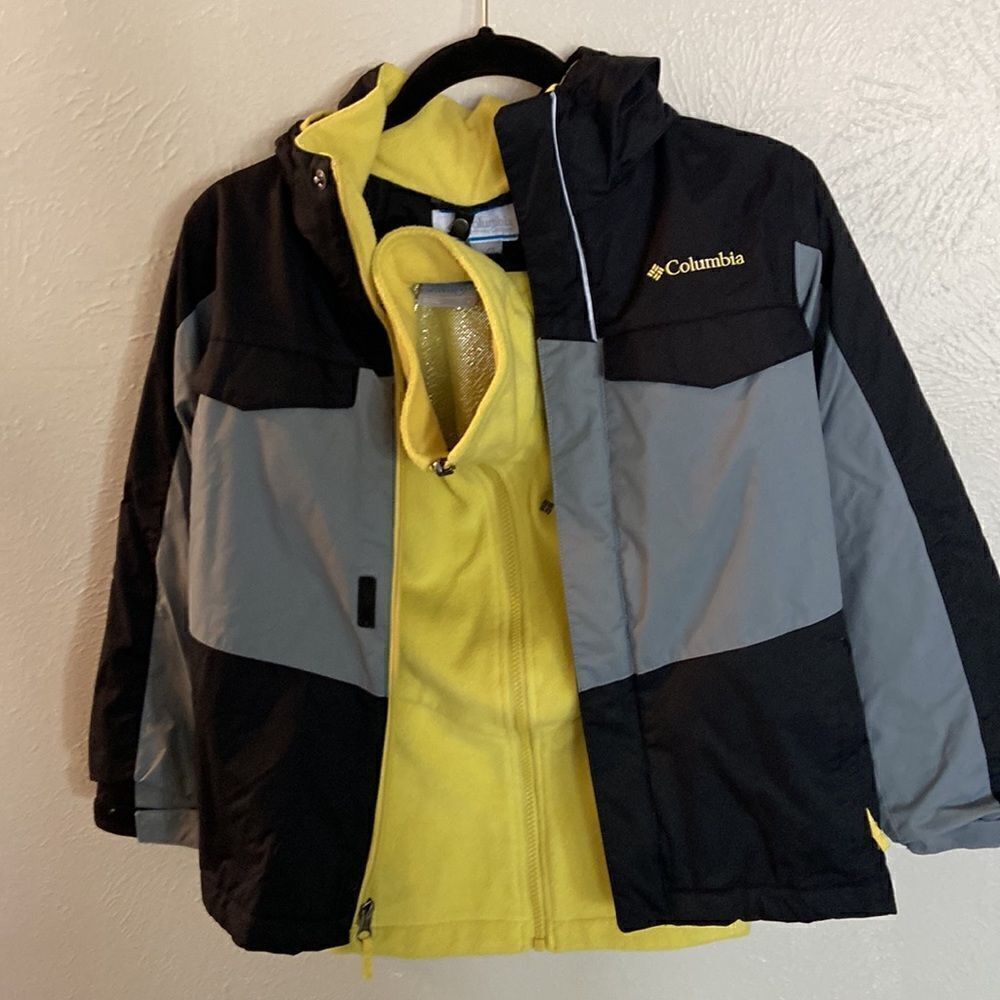 Columbia Boys' Bugaboo Ii Fleece Interchange Jacket Small impeccable Jacket 3-1